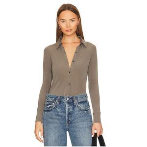 NEW Revolve Citizen Of Humanity COH Dalhia Mesh Button Down Shirt Size XS